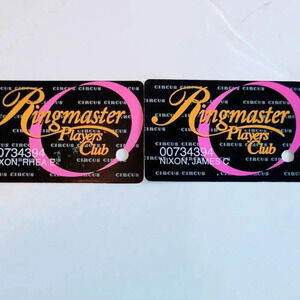 Circus Circus Ringmaster Players Club Card Lot of 2 Las Vegas NV Casino Slots